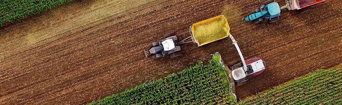 farm equipment in field image