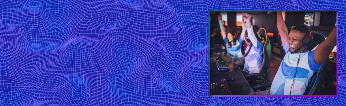 Image of an esports team celebrating, representing AI in esports.