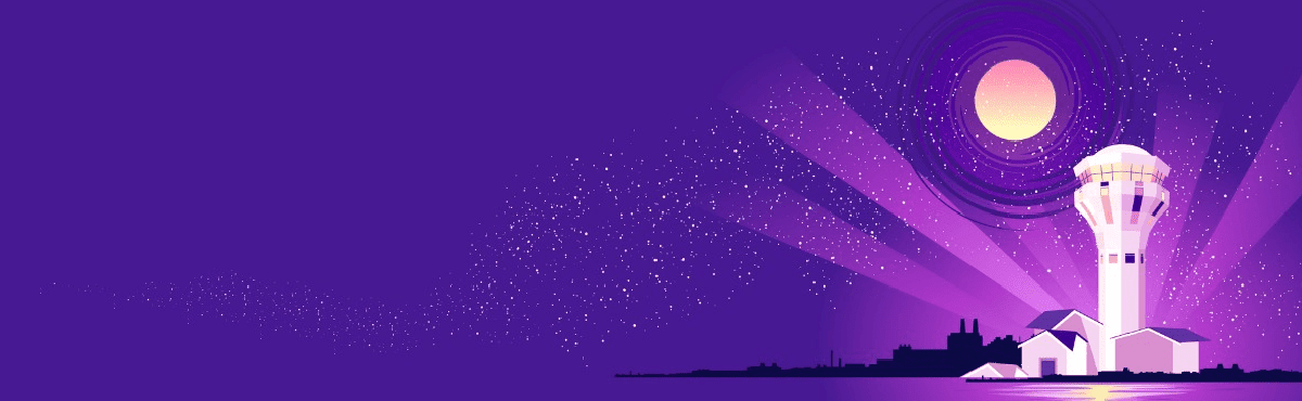 Lighthouse with a starry background, representing What does brand experience management mean? What's the difference compared to brand management? What tools help and how can you measure it?